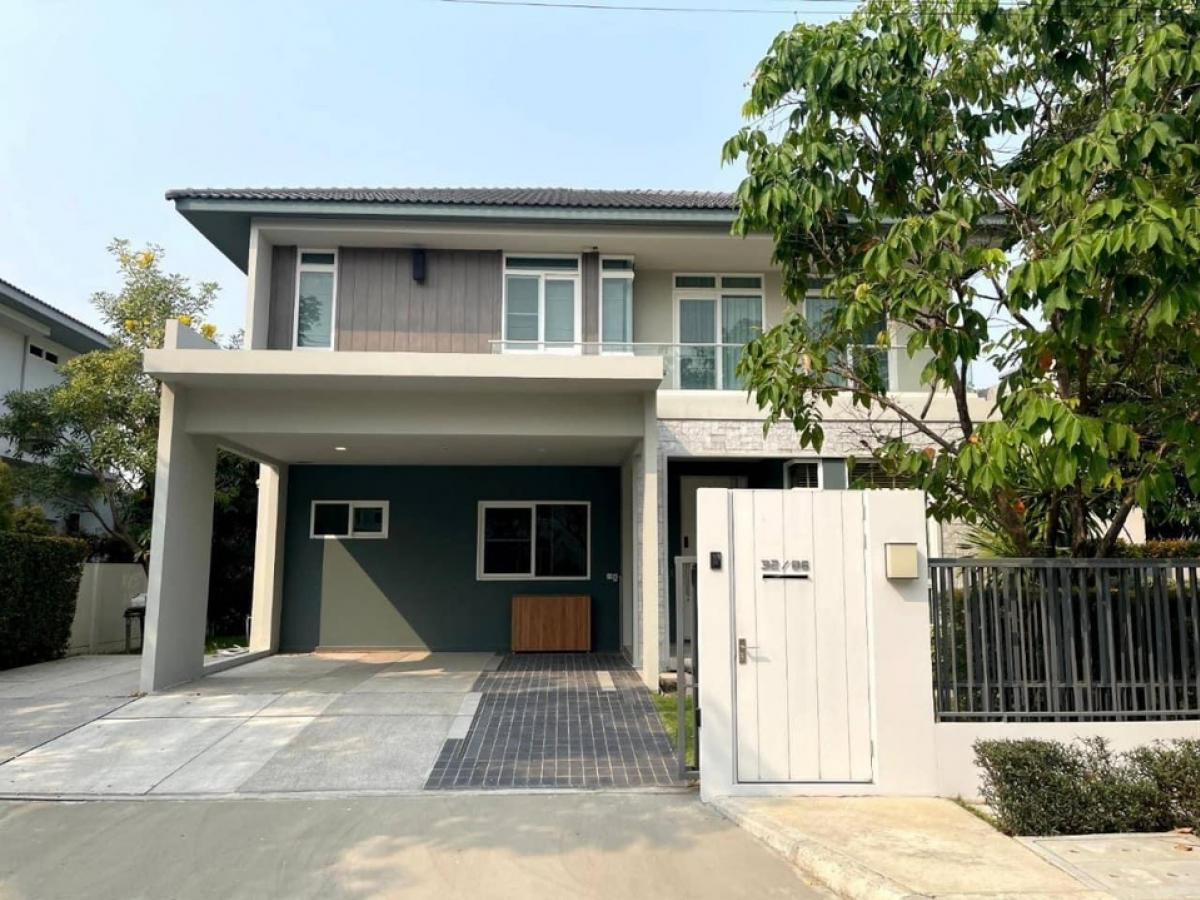 For RentHouseLadkrabang, Suwannaphum Airport : 🔥 Luxurious detached house for rent new village project Mankhana Bangna-Wongwaen