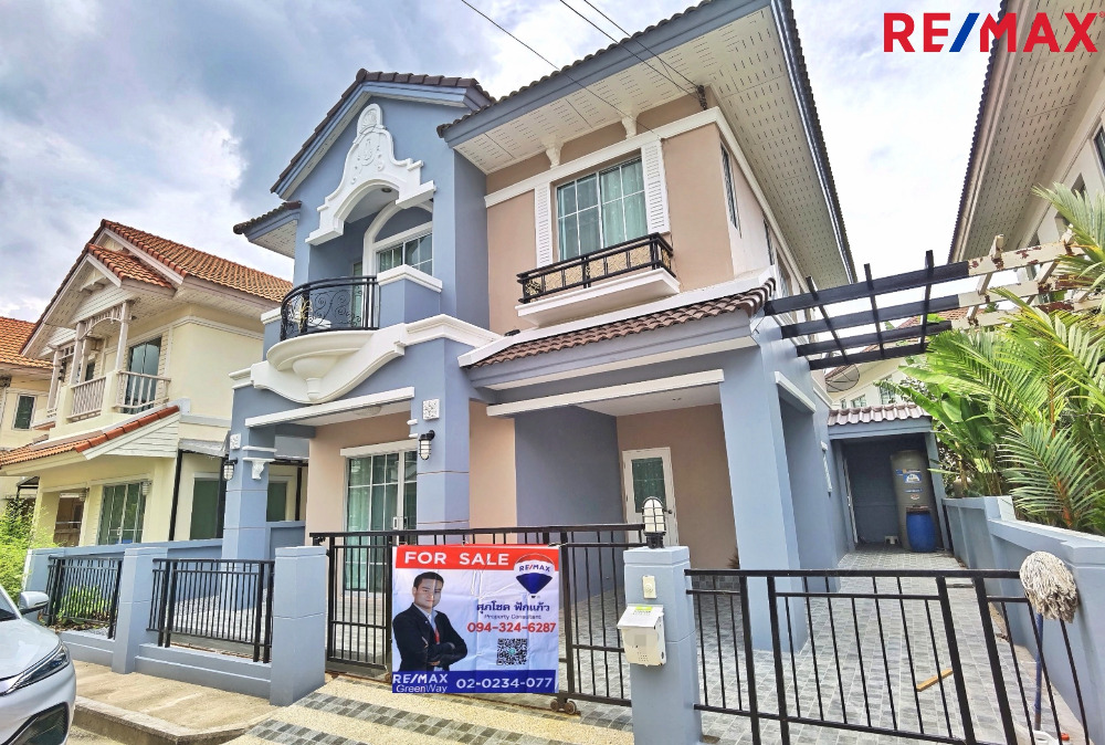 For SaleHouseNonthaburi, Bang Yai, Bangbuathong : Newly renovated semi-detached house, The Villa Rattanathibet-Ratchaphruek, 36 sq m, beginning of the project, near the Purple Line. Bang Rak Noi-Tha It Station (The Villa Rattanathibet