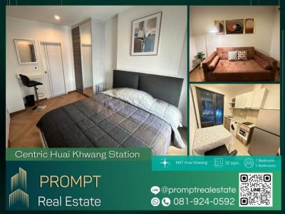 For RentCondoRatchadapisek, Huaikwang, Suttisan : CD03278 - Centric Huai Khwang Station - 32 sqm - MRT Huai Khwang / Esplanade Ratchada / Central Rama 9