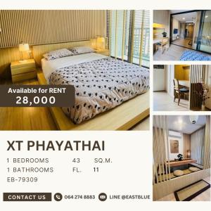 ให้เช่าคอนโดราชเทวี พญาไท : XT Phayathai 1 Bed 1 Bath for rent 28k per month