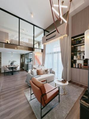 For SaleCondoRama9, Petchburi, RCA : Duplax 2 bedrooms, 2 bathrooms, 2 floors, price starts at 13,9 million. 095-489-8890 Green Sales Department