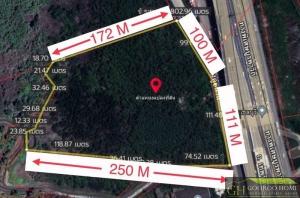 For SaleLandPattaya, Bangsaen, Chonburi : Land for sale 23-0-60 rai, next to Bangna-Trad Road, km. 53, Khlong Tamru, Chonburi, cheap price, great value, near Amata Nakorn Industrial Estate.