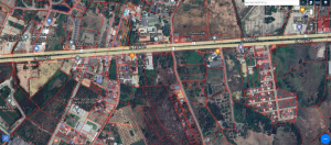 For SaleLandRayong : Land for sale next to Sukhumvit Road No. 3, Rayong Province, Mueang District, Ban Phe.