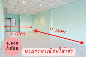 For RentShophouseMin Buri, Romklao : Commercial building for rent Mangkorn Plaza project, good location, next to Suwinthawong Road, Minburi, Bangkok.