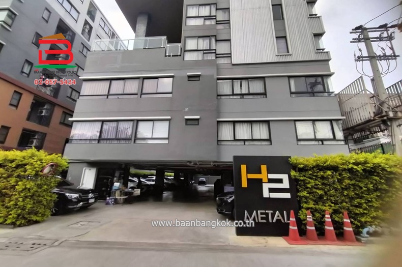 For SaleCondoNawamin, Ramindra : H2 Metal Condo suite, Soi Ramintra 19, Intersection 4, area 21.75 sq m., Ramintra Road, Bang Khen District, Bangkok.