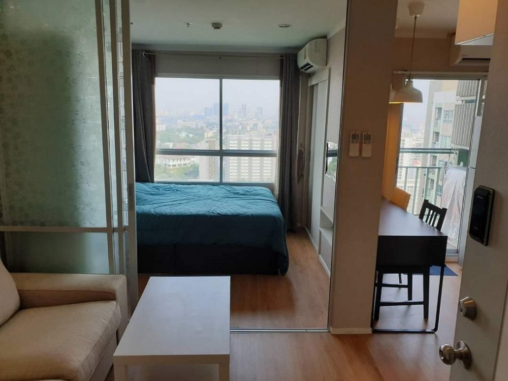 For RentCondoRama9, Petchburi, RCA : 🚈For rent Lumpini park rama 9 🛏️ 1 bedroom 🛁 1 bathroom, size 26.5 sq m., Building A, 24th floor, corner room ✨✨near MRT Phra Ram 9