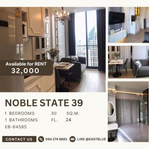 For RentCondoSukhumvit, Asoke, Thonglor : Noble State Sukhumvit 39 1 Bed 1Bath for rent 32k 064 274 8883