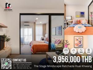 For SaleCondoRatchadapisek, Huaikwang, Suttisan : For sell, The Stage Mindscape Ratchada-Huai Khwang, 1 bedroom, 1 bathroom, size 26.66 sq.m, Floor 1x, Fully furnished, 3.956 MB