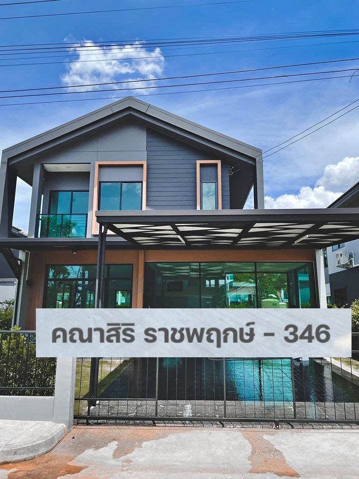 For RentHousePathum Thani,Rangsit, Thammasat : For rent: 2-storey detached house, Kanasiri Village, Ratchaphruek 346