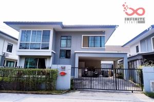 For SaleHouseLadkrabang, Suwannaphum Airport : 2-story detached house for sale, Pruksa Delight On Nut – Motorway, Luang Phaeng Road.