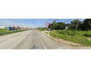 For SaleLandRayong : Land for sale next to the main road, Bangna-Trad, Rayong section (Highway 36), opposite Home Mart,