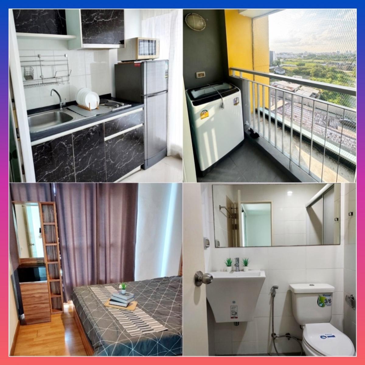 For RentCondoPattanakan, Srinakarin : Aspire Aspire Srinakarin Condo for rent near Seacon College, Dusit Thani Bangna.