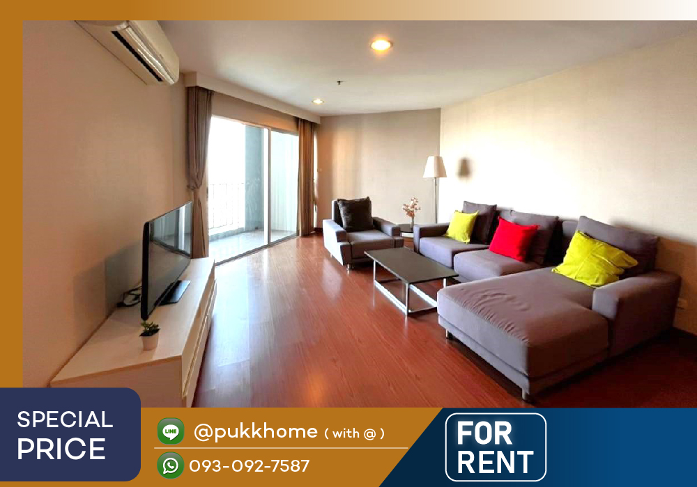 For RentCondoRama9, Petchburi, RCA : 📣For rent 2Bedroom only 39,000 baht Belle Grand Rama 9 🚋Next to Central Rama 9 / size 77 sq m.