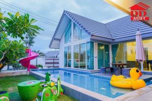 For SaleHouseCha-am Phetchaburi : For Sale Pool villa house Cha am Petchaburi, house for sale, pool villa, Cha-am District, Phetchaburi Province, Serene, Nara, Cha-am, close to the sea only 2 kilometers, code H8075