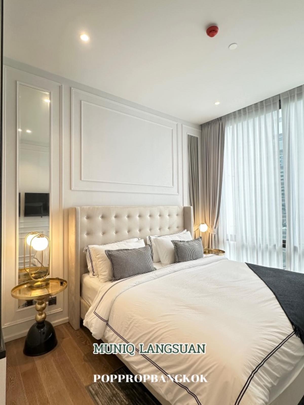 ให้เช่าคอนโดวิทยุ ชิดลม หลังสวน : For Rent Muniq Langsaun 1 Bed 1 bath