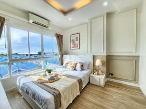 For SaleCondoPattaya, Bangsaen, Chonburi : Condo for sale, Urbana City Bang Saen, beautifully decorated, stylish, spacious, separated bedrooms