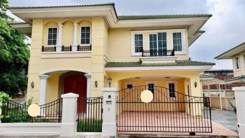 For SaleHouseLadkrabang, Suwannaphum Airport : For sale: 2-storey luxury detached house, 121 sq m., Grand Monaco Village.