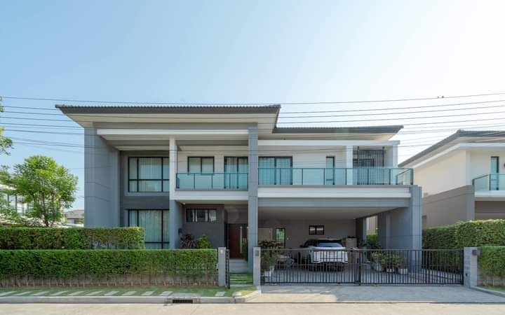 For RentHousePattanakan, Srinakarin : WW24261 For rent #Single house, The City Village, Rama 9-Krungthep Kreetha, Kanchanaphisek parallel road, Thap Chang #Near The Nine #Saphan Sung area