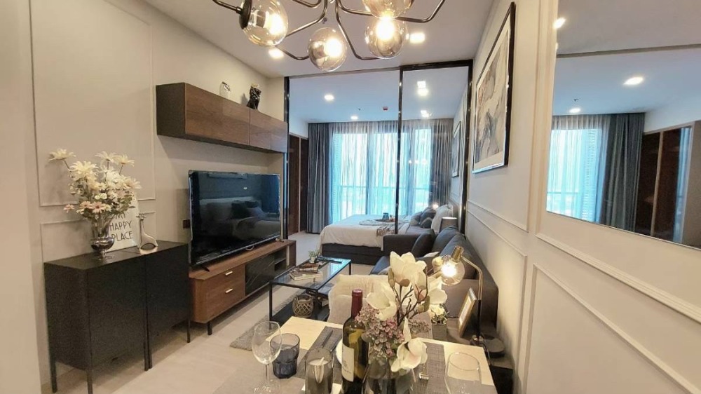 For RentCondoRama9, Petchburi, RCA : For rent, 1 bedroom, fully decorated, ready to move in. RENT 1 BEDROOM NICE DECORATION !!