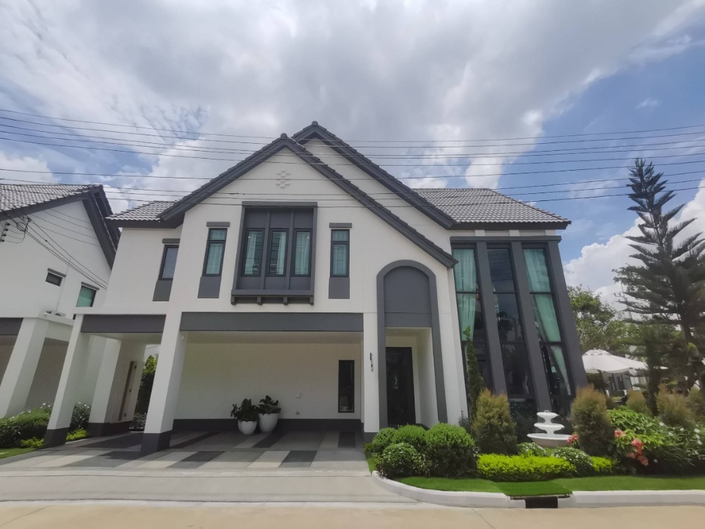 For SaleHousePhutthamonthon, Salaya : ♦ Plot Camelia ♦ Single house 2 storey, 70.30 sq.w. 245 sq.m. | 4 Beds, 3 Parking | Saransiri Salaya - Pinklao (สราญสิริ ศาลายา – ปิ่นเกล้า) | Near MUIDS 10 mins., Central Salaya 20 mins.