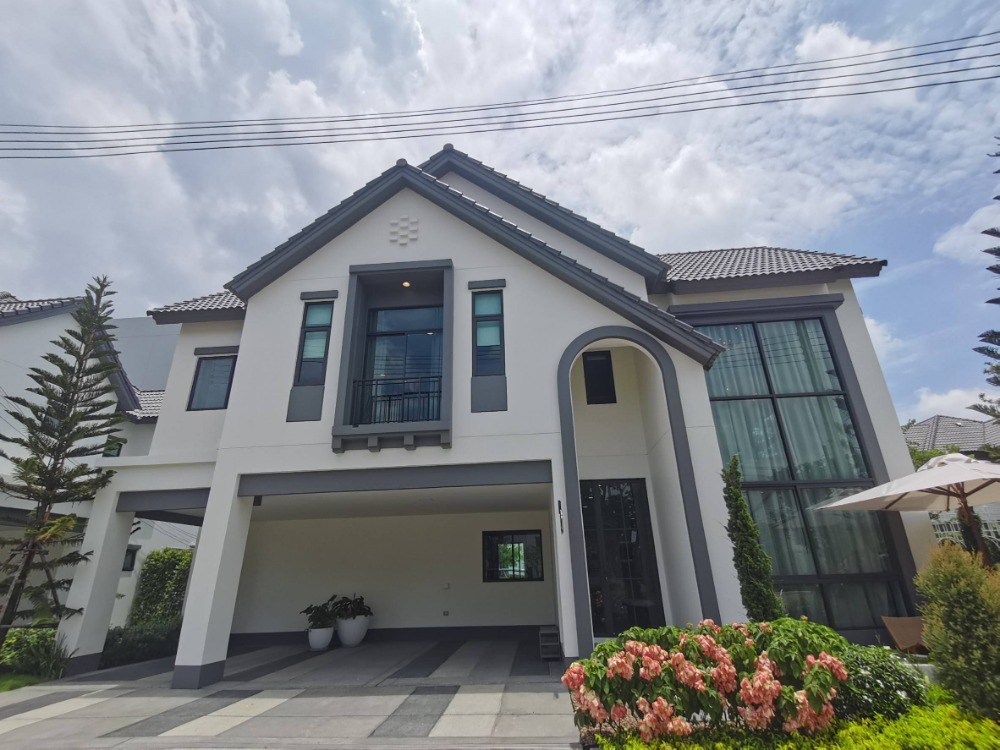 For SaleHousePhutthamonthon, Salaya : ♦ Plot Camelia ♦ Single house 2 storey, 86 sq.w. 285 sq.m. | 4 Beds, 3 Parking | Saransiri Salaya - Pinklao (สราญสิริ ศาลายา – ปิ่นเกล้า) | Near MUIDS 10 mins., Central Salaya 20 mins.