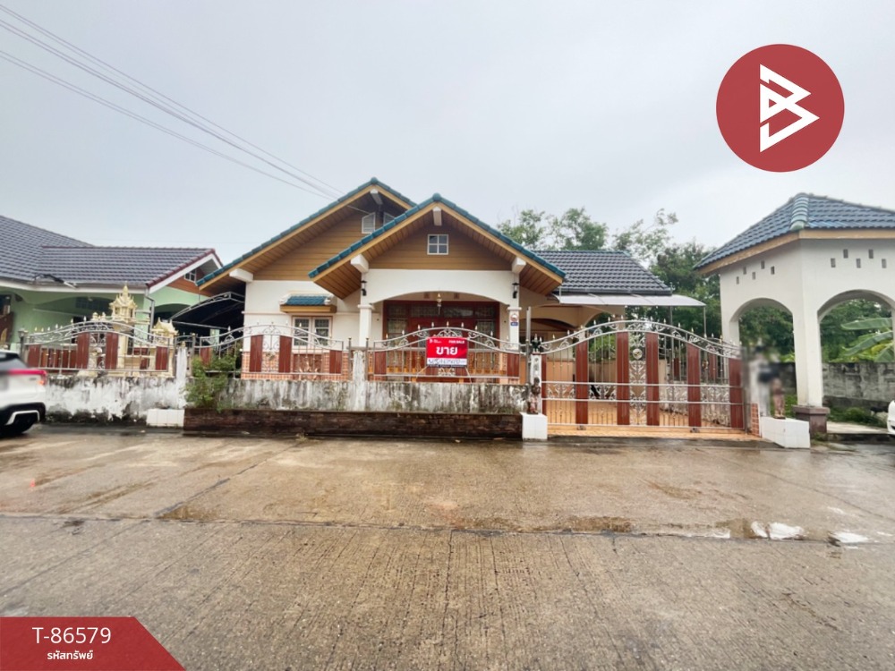 For SaleHouseRayong : Single house for sale, area 64.7 square wah, Thanathap Land Village, Rayong