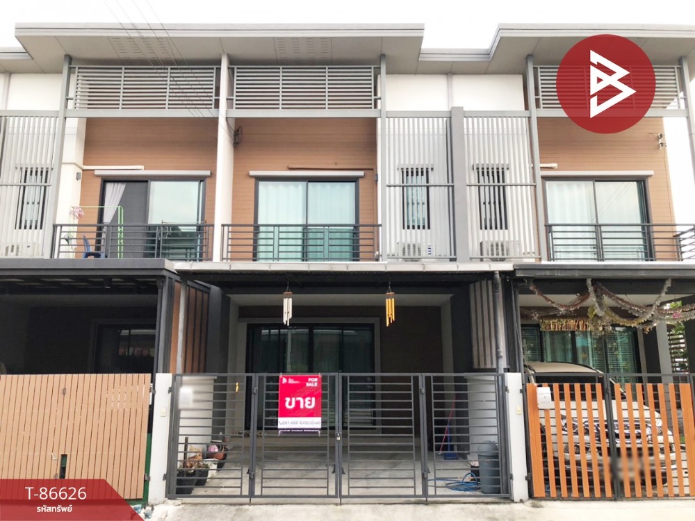 For SaleTownhouseMahachai Samut Sakhon : Townhouse for sale Phumchanok Village, Phutthamonthon Sai 4-5, Samut Sakhon