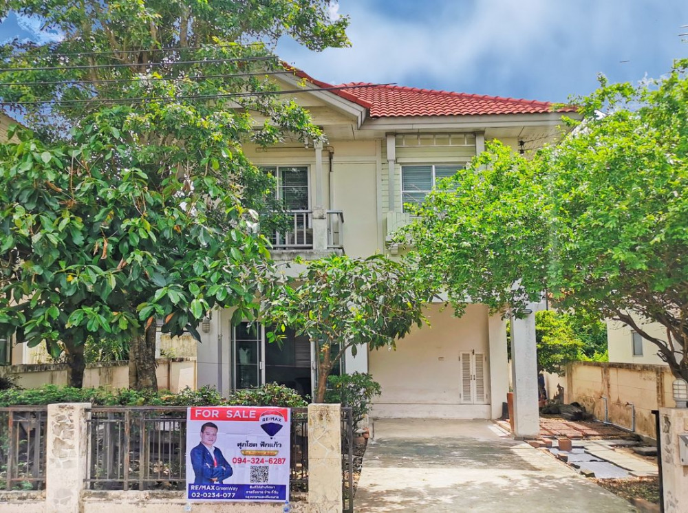 For SaleHouseNonthaburi, Bang Yai, Bangbuathong : Single house Ratchaphruek, Rattanathibet, The Villa Tha It, 49 sq m, beginning of the project (The Villa Rattanathibet), cheapest in the project.