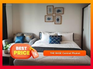 For RentCondoPhuket : The Base Central Phuket, beautiful room with pool view, 25.72 sq m., near shopping malls, near international schools.