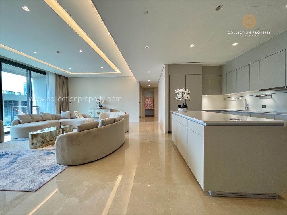 For RentCondoWitthayu, Chidlom, Langsuan, Ploenchit : Sindhorn Kempinski Condo 5 Bedroom For Rent