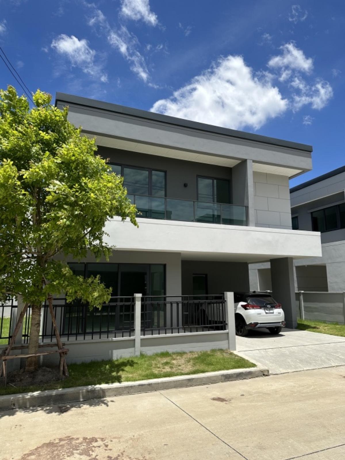 For RentHousePathum Thani,Rangsit, Thammasat : For rent❗️New house Centro Don Mueang-Chaengwattana 52.5 sq m, 50,000/month, near St. Francis School and Muang Thong Thani.