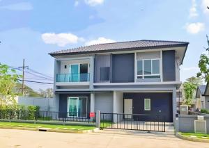 For SaleHousePathum Thani,Rangsit, Thammasat : Corner detached house for sale, size 63 sq m, CENTRO Village, Chaiyaphruek-345, Bang Khu Wat, Mueang Pathum Thani.