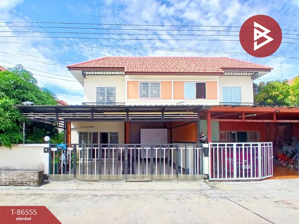 For SaleHouseSamut Prakan,Samrong : Semi-detached house for sale, Ban Chai Khlong, Theparak Km. 25, Bang Bo, Samut Prakan.