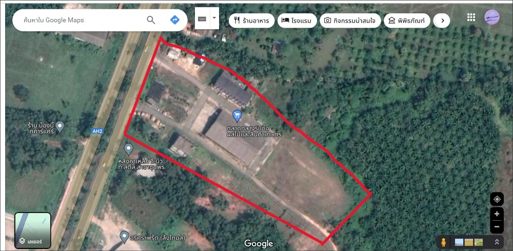 For SaleLandChumphon : Land for sale (attached assets) Chumphon near PTT land bridge