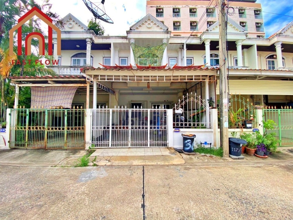 For SaleTownhousePathum Thani,Rangsit, Thammasat : Townhouse for sale, Khwan Dome Villa Village, near Thammasat University, Rangsit Center, fully renovated, ready to move in, sold with tenants