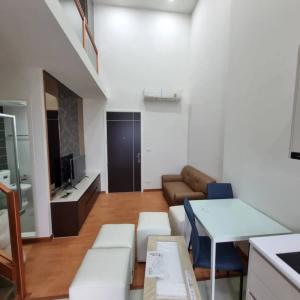 For RentCondoSamut Prakan,Samrong : FOR RENT>> The President Sukhumvit - Samutprakarn>> Duplex room, size 34 sq m, 6th floor, near BTS Phraeksa #LV-MO343