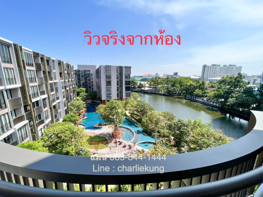 For RentCondoOnnut, Udomsuk : 📍For Rent! Kawa Haus 1 Bedroom, 41.5 Sq.M. Pool & Canal View, 6th floor, Fully Furnished with Bathtub📍 ONLY 23,000 Baht/Month!