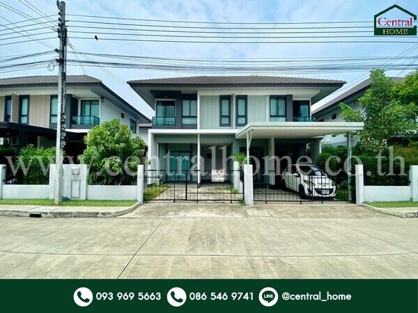 For SaleHousePhutthamonthon, Salaya : Twin house Kanasiri Salaya-Pinklao, new condition.