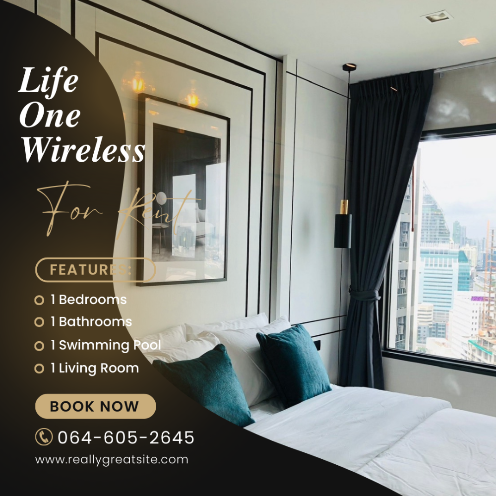 For RentCondoWitthayu, Chidlom, Langsuan, Ploenchit : 🔥(𝑹𝒆𝒏𝒕) 𝑳𝒊𝒇𝒆 𝑶𝒏𝒆 𝑾𝒊𝒓𝒆𝒍𝒆𝒔𝒔 🔥 Life One Wireless