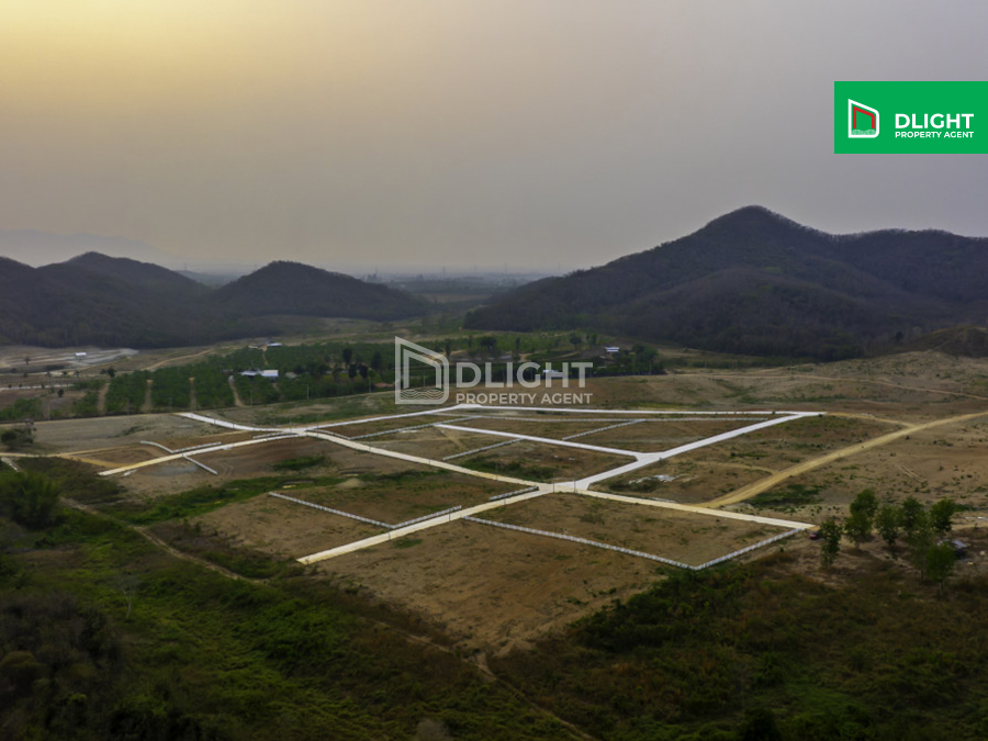 For SaleLandCha-am Phetchaburi : Allotted land, Baan Suan View Khao Kaeng Krachan land, size 1-2 rai, cash-installment, 360 degree mountain view, starting at 3,000 baht per sq m.