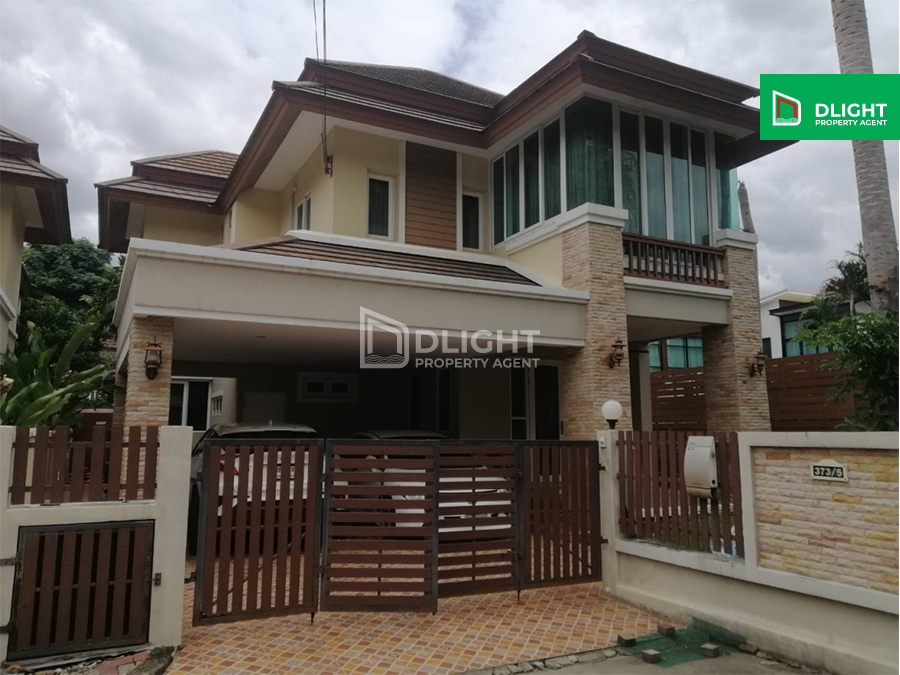 For SaleHouseVipawadee, Don Mueang, Lak Si : 2-story detached house, Seranee Raya Village 2, area 64.1 sq m, 3 bedrooms, 3 bathrooms, price 7.8 million baht, decorated in Louis style, Seranee Raya Village 2.