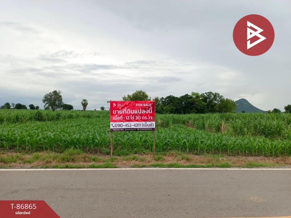 For SaleLandNakhon Sawan : Empty land for sale, area 12 rai 30 square wa, Phayuha Khiri, Nakhon Sawan.