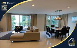 For RentCondoSukhumvit, Asoke, Thonglor : For rent: The Crest Sukhumvit 24, condo in the heart of Phrom Phong, 3 bedrooms, 3 bathrooms, fully furnished, near Suay Ben and BTS Phrom Phong.