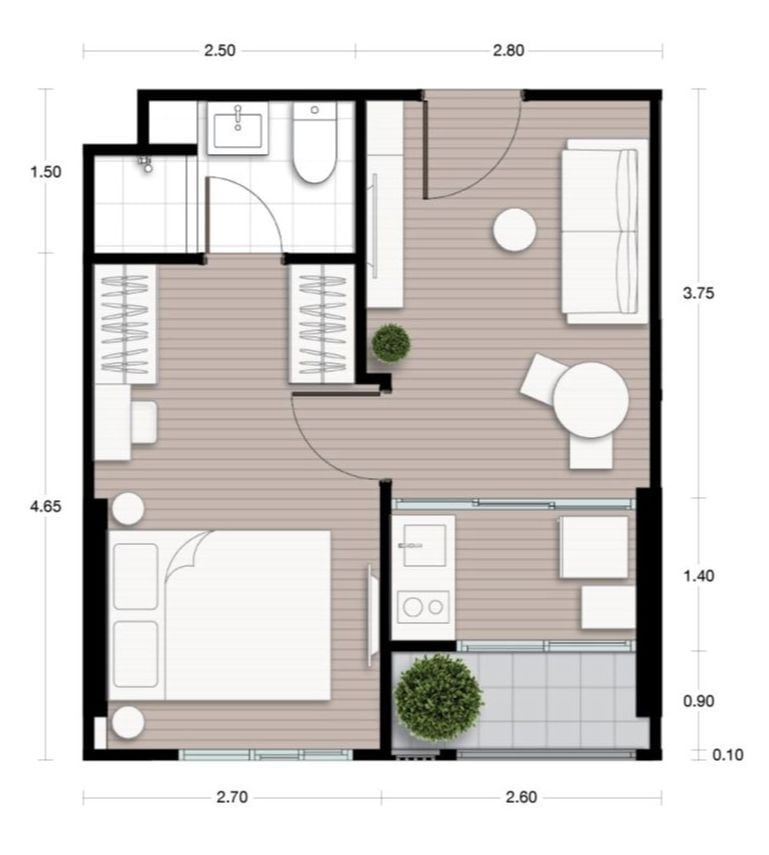 Sale DownCondoRama9, Petchburi, RCA : 🔥🔥Selling down payment Nue District R9, Best Price, size 30.2 sq m 🔥🔥