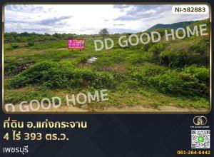 For SaleLandCha-am Phetchaburi : Land, Kaeng Krachan District, 4 rai 393 sq w., Phetchaburi