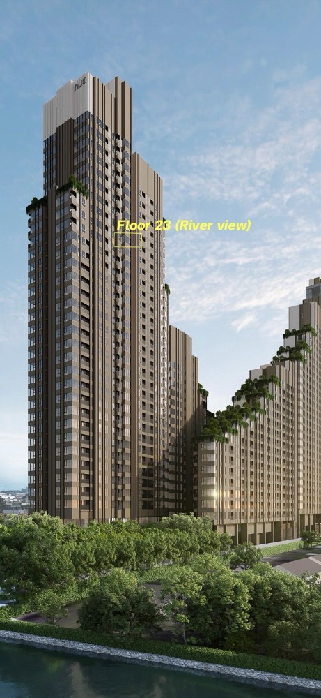 Sale DownCondoRathburana, Suksawat : Down payment sale ‼️ Condo next to the Chao Phraya River, New River Rest Condo, Rat Burana, room size 32.60 sq m.