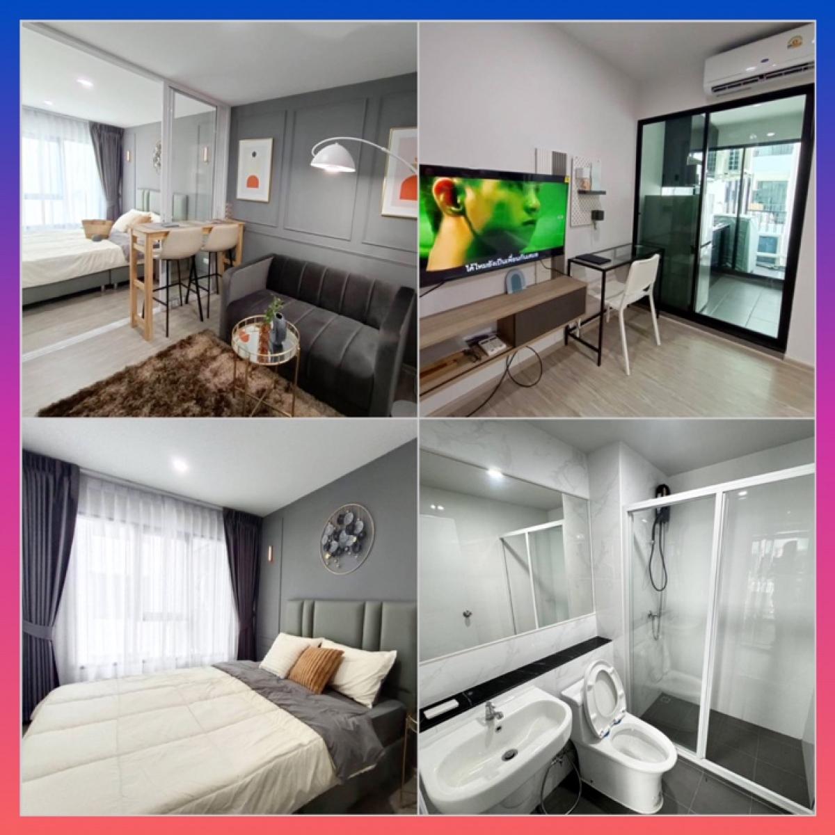 For RentCondoLadkrabang, Suwannaphum Airport : Rye Huamak condo for Rent near Airportlink Hua Mak, Srinakarin, Ramkhamhaeng, Phatthanakan