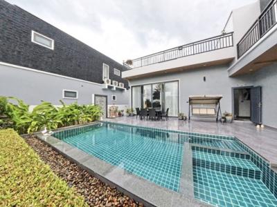 For SaleHouseHuahin, Prachuap Khiri Khan, Pran Buri : House for sale, Pool Villa, Baan Narada, Pranburi, Hua Hin, area 90 wa. House 385 sq m., corner, 3 Br, 4 Ba, swimming pool, Solar cell etc.