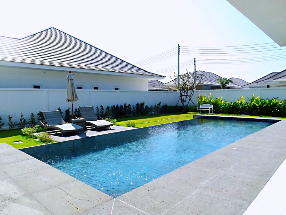 For RentHouseHuahin, Prachuap Khiri Khan, Pran Buri : 🔥Modern style pool villa for rent, Aria Hua Hin, 60,000 baht/month🔥