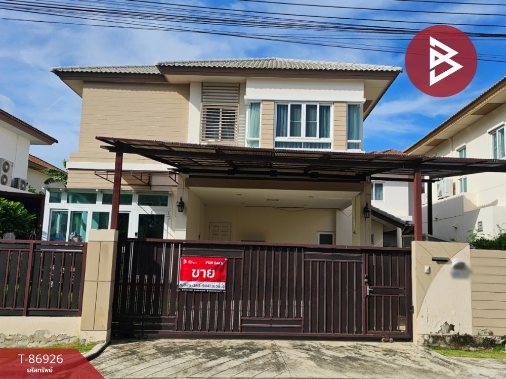 For SaleHouseLadkrabang, Suwannaphum Airport : Single house for sale Burasiri Village On Nut-Bangna, Bang Phli, Samut Prakan